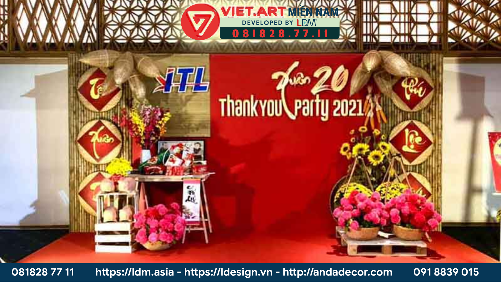 Thiết kế thi công trang trí tiểu cảnh tết tại TPHCM