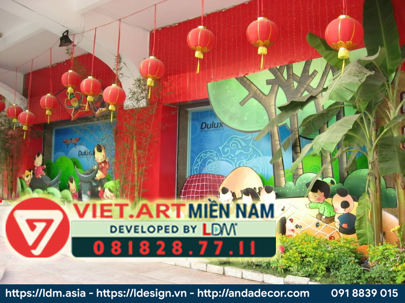 THIẾT KẾ THI CÔNG TIỂU CẢNH TẾT ĐỘC ĐÁO