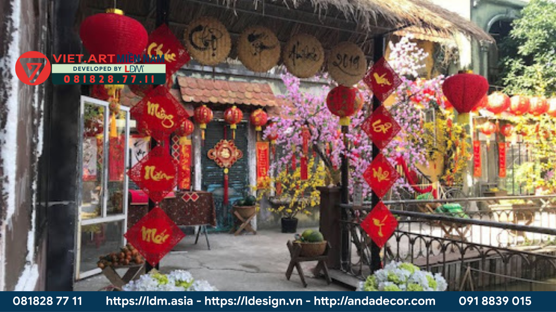 Tiểu cảnh trang trí Tết