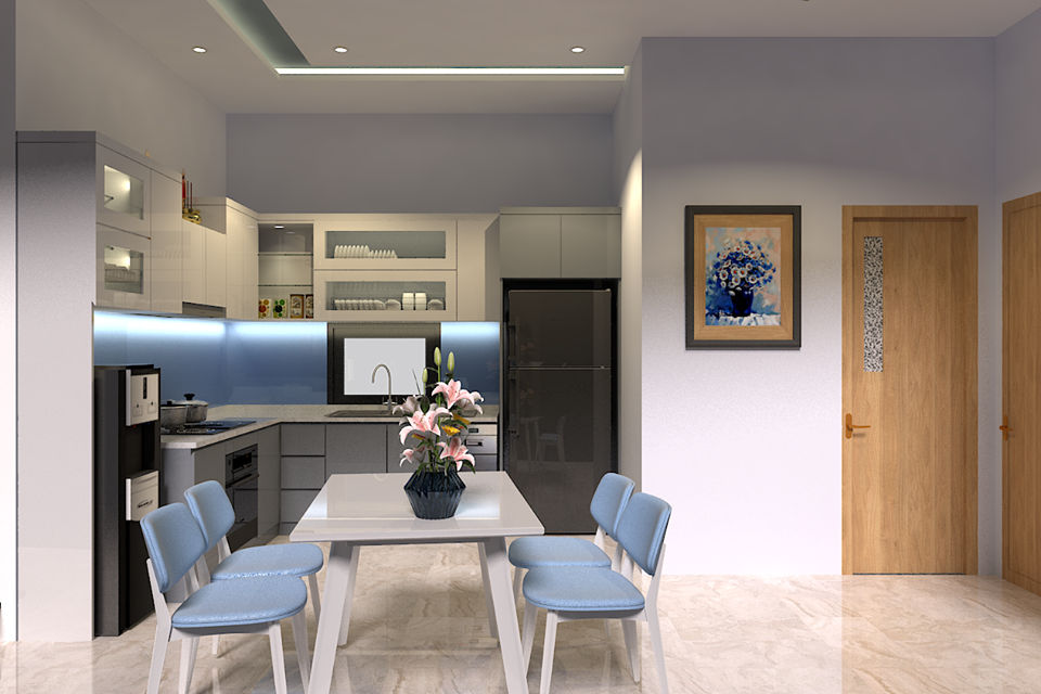 THIẾT KẾ NỘI THẤT 3D - PHÒNG BẾP